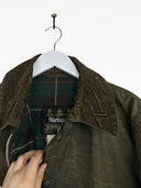 Barbour Northumbria c44 verde con spilla (26g58) - M