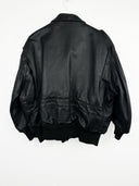 Giacca bomber Schott in pelle nero imbottito (26g62) - L