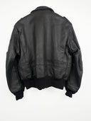 Giacca bomber Schott in pelle marrone scuro (26g64) - 46/M