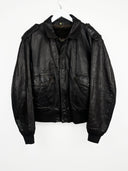 Giacca bomber Schott in pelle marrone  (26g66) - L