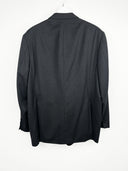 Giacca blazer Burberry grigio in lana gessato (26g67) - L