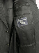 Giacca blazer Burberry grigio in lana gessato (26g67) - L