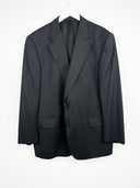 Giacca blazer Burberry grigio in lana gessato (26g67) - L