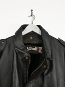 Giacca bomber Schott marrone in pelle (26g98) - 48/L