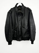 Giacca bomber Schott marrone in pelle (26g98) - 48/L