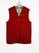 Gilet rosso trapuntato Burberry (26gt02) - M