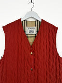Gilet rosso trapuntato Burberry (26gt02) - M