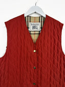 Gilet rosso trapuntato Burberry (26gt02) - M