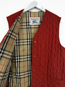 Gilet rosso trapuntato Burberry (26gt02) - M
