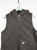 Gilet Carhartt grigio con cappuccio (26gt19) - M