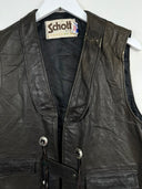 Gilet Schott marrone stile western anni 80 (26gt29) - XL