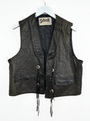 Gilet Schott marrone stile western anni 80 (26gt29) - XL