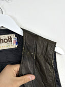 Gilet Schott marrone stile western anni 80 (26gt29) - XL