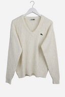 Maglione bianco Chemise Lacoste 80s (26m10) - M