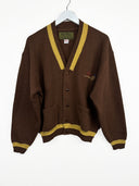Cardigan in misto lana marrone 80s  (26m13) - S