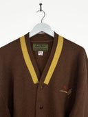 Cardigan in misto lana marrone 80s  (26m13) - S