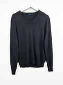 Maglione girocollo Ralph Lauren grigio scuro lana (26m28) - M