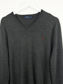 Maglione girocollo Ralph Lauren grigio scuro lana (26m28) - M