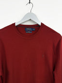 Maglione girocollo Ralph Lauren rosso lana (26m29) - L