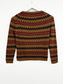Maglia Prada crochet 100% cashmere marrone nero (26m30) - M