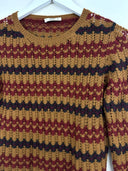 Maglia Prada crochet 100% cashmere marrone nero (26m30) - M
