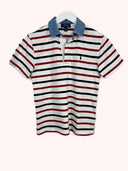Polo Ralph Lauren bianca rossa a righe donna (26p36) - XS