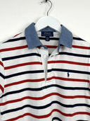 Polo Ralph Lauren bianca rossa a righe donna (26p36) - XS