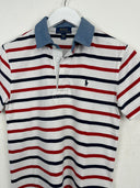 Polo Ralph Lauren bianca rossa a righe donna (26p36) - XS