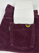 Pantaloni Avirex bordeaux a costine deadstock 90s (26pa38) -52