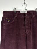 Pantaloni Avirex bordeaux a costine deadstock 90s (26pa38) -52