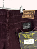 Pantaloni Avirex bordeaux a costine deadstock 90s (26pa38) -52