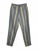 Pantaloni Armani jeans blu a righe donna 90s (26pa39) - 40