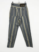 Pantaloni Armani jeans blu a righe donna 90s (26pa39) - 40