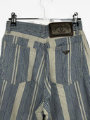 Pantaloni Armani jeans blu a righe donna 90s (26pa39) - 40