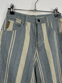 Pantaloni Armani jeans blu a righe donna 90s (26pa39) - 40