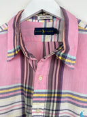 Completo camicia + gonna Ralph Lauren rosa  a quadri (2607) - XS