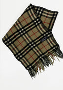 Sciarpa Burberry marrone nera in lana (26sc01)