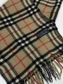Sciarpa Burberry marrone nera in lana (26sc01)