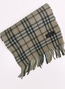 Sciarpa Burberry panna grigia in lana (26sc03)