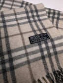 Sciarpa Burberry panna grigia in lana (26sc03)