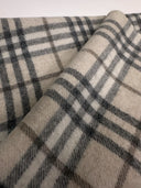 Sciarpa Burberry panna grigia in lana (26sc03)