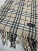 Sciarpa Burberry panna grigia in lana (26sc03)