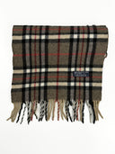 Sciarpa Burberry grigia marrone in lana (26sc07)