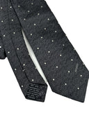 Cravatta Missoni grigia a pois 100% seta (26sc18)