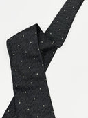 Cravatta Missoni grigia a pois 100% seta (26sc18)