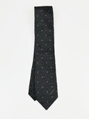 Cravatta Missoni grigia a pois 100% seta (26sc18)
