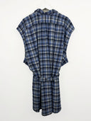 Abito Ralph Lauren blu a quadri (26v02) - M/L