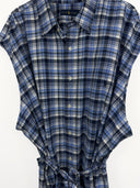Abito Ralph Lauren blu a quadri (26v02) - M/L