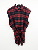 Abito Ralph Lauren rosso blu a quadri (26v10) - tg unica