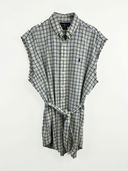 Abito Ralph Lauren bianco blu a quadretti (26v19) - S/M